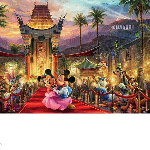 NEW CEACO THOMAS KINCAID THE DISNEY COLLECTION MICKEY & MINNIE. - Picture 3 of 7